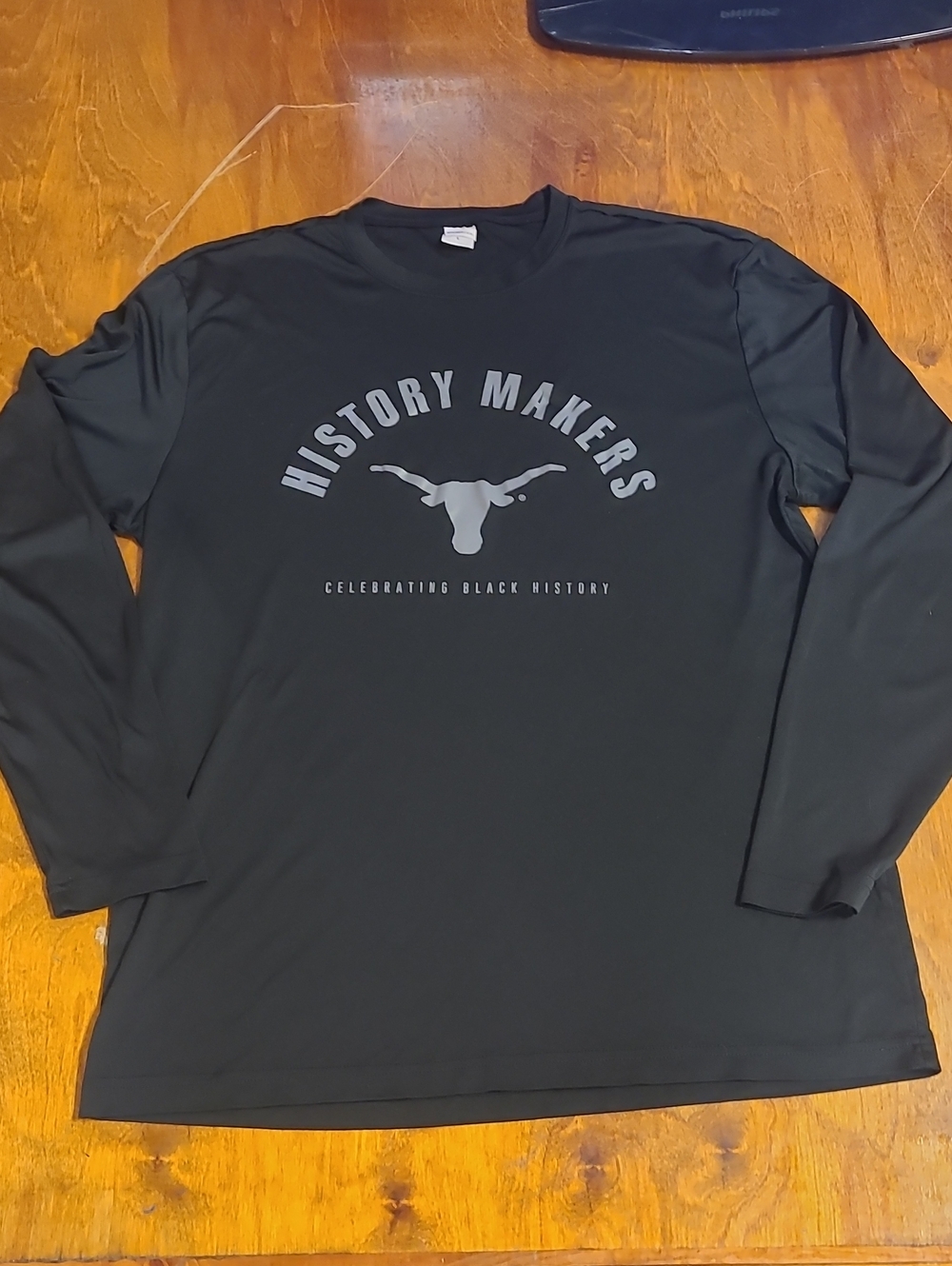 Sport-Tek Black Long-Sleeve "History Makers" Graphic Tee
